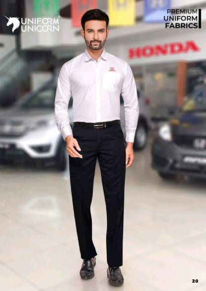 Honda Sale Staff Uniform With Light Pink Shirt  And Black Pant   Manufacturers,Suppliers, Exporters in Surat